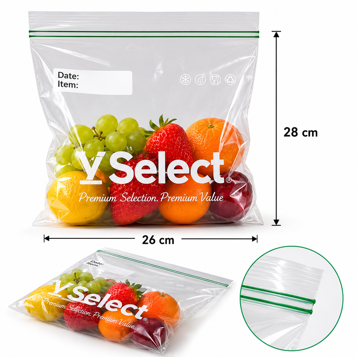 Bolsas Herméticas Reutilizables 15pcs