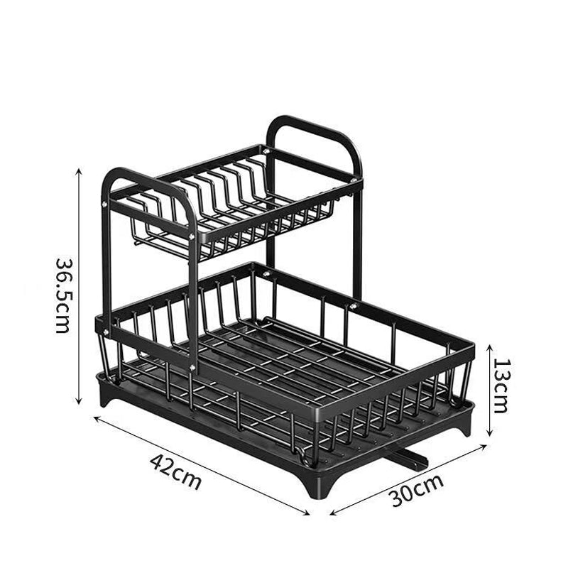 Escurridor de Platos Multifuncional de 2 Niveles NORA
