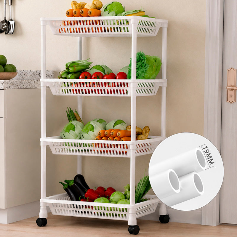 Organizador Multiusos de 4 Niveles con Ruedas