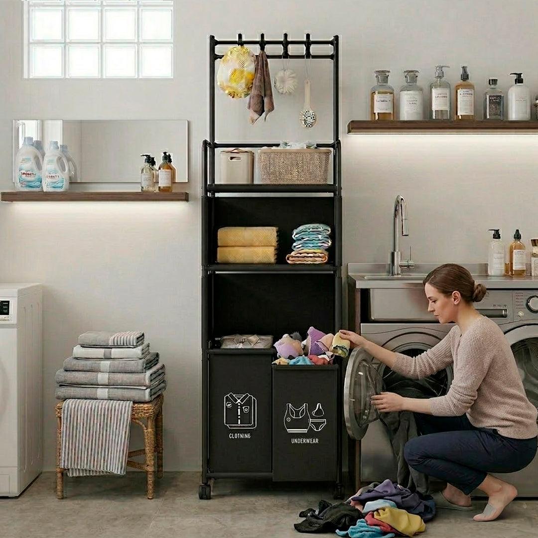 Organizador de Lavandería de Tres niveles