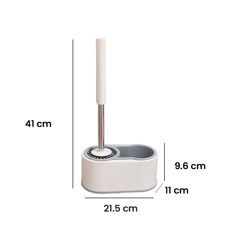 Escobilla de Baño de Silicona con Base Desmontable para Pared