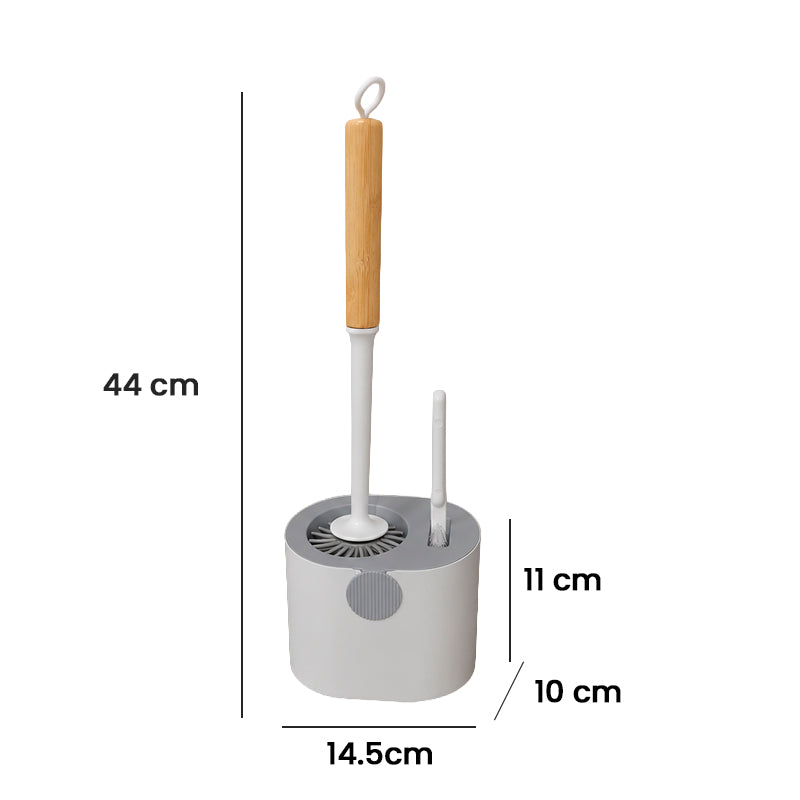 Escobilla para Inodoro con Base Colgante y Adhesivo de Pared