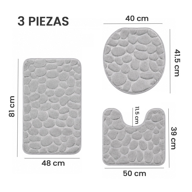 Set de Alfombras para Baño 3 Piezas