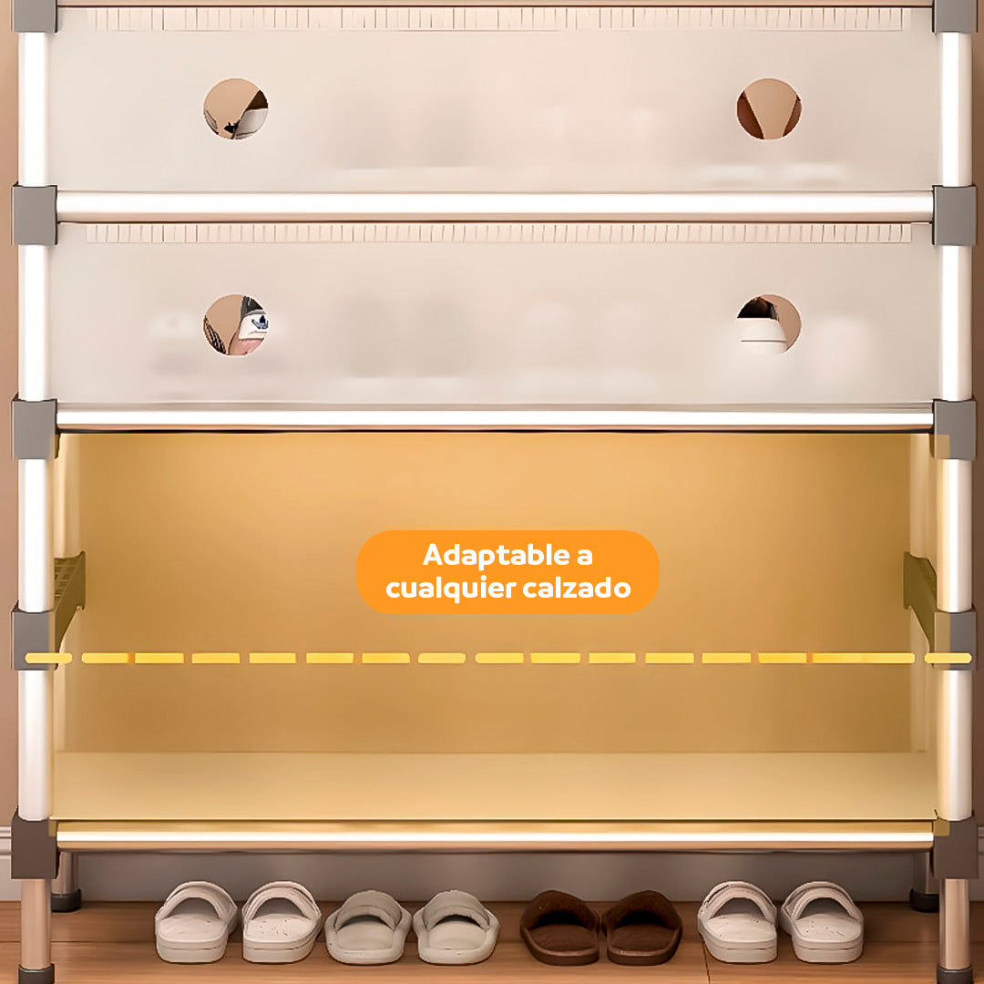 Zapatero de 6 niveles a prueba de polvo