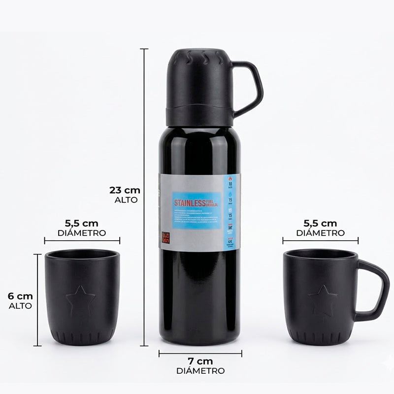 Set botella térmica + tazas