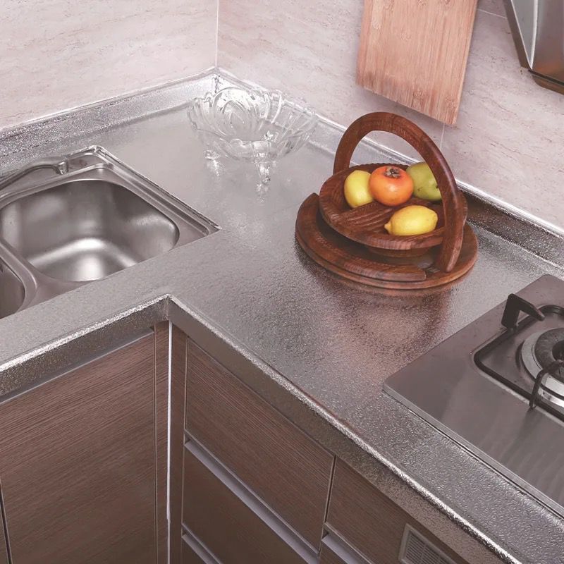 Vinil adhesivo plateado 40cmx2m