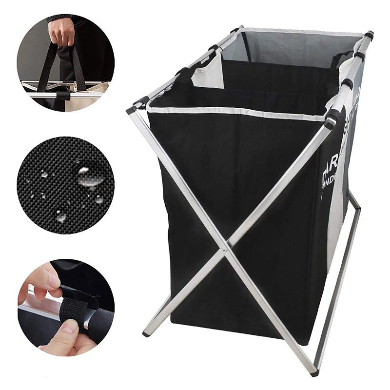Cesta plegable organizador de 3 divisiones