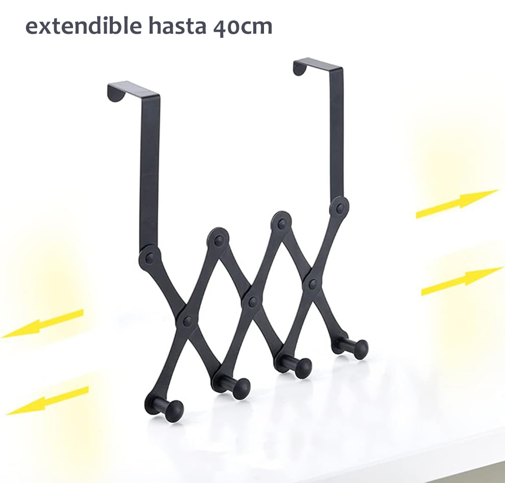 Colgador de puerta de 5 ganchos