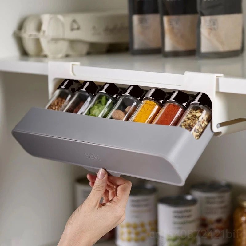 Organizador de condimentos bajo el estante