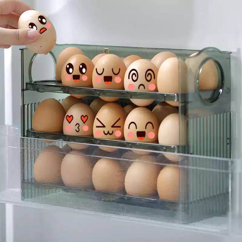 Organizador de huevo de 3 niveles