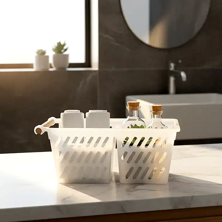 Organizador Multifuncional con asa de madera