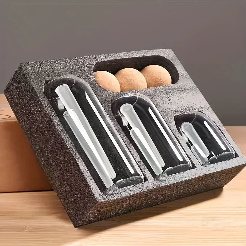 Set de 3 Frascos de Vidrio Herméticos con Tapa de Corcho