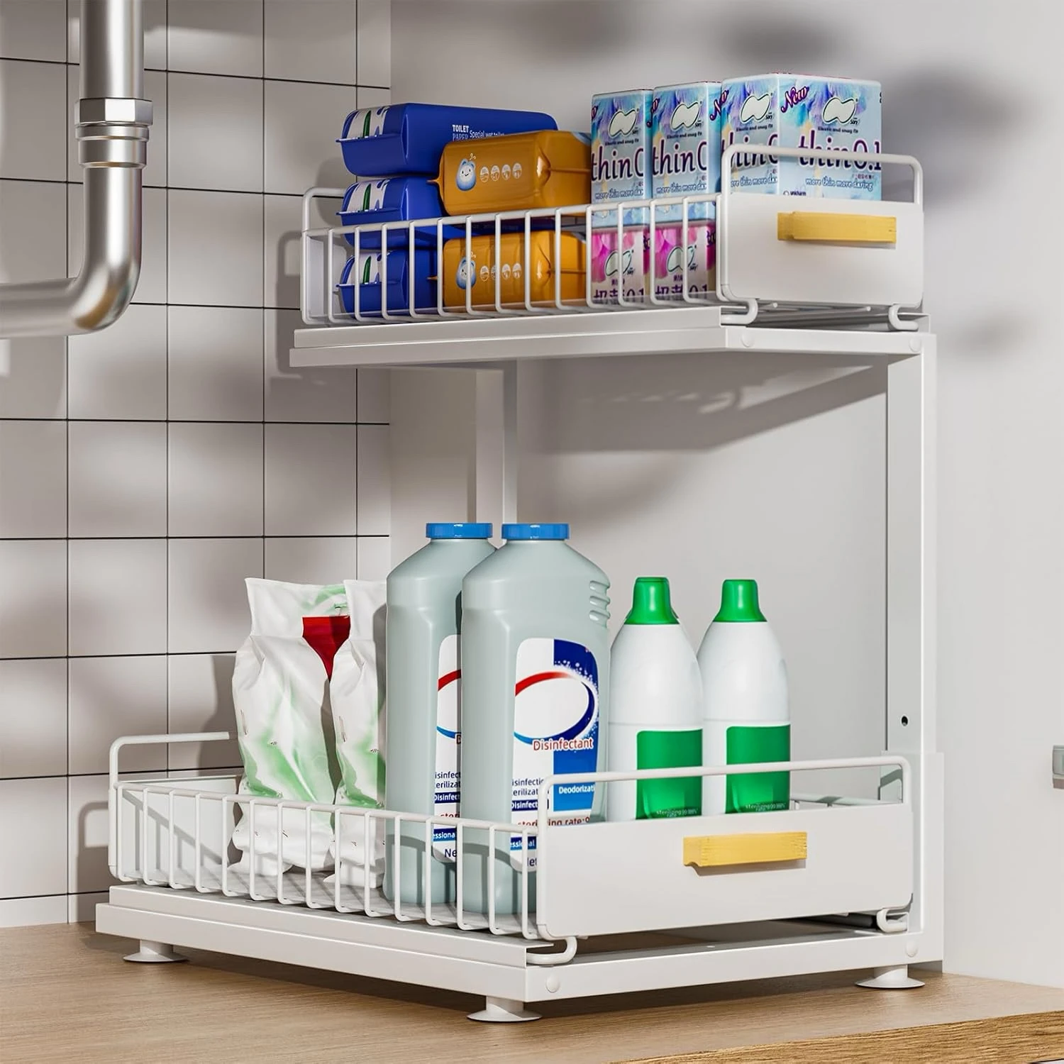 Organizador Extensible para Debajo del Lavadero