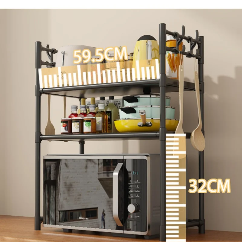 Organizador de microondas de 2 y 3 niveles