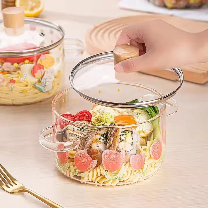 Olla de vidrio borosilicato