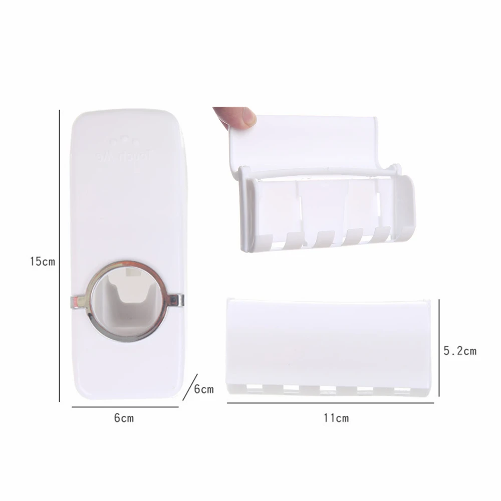 Dispensador de Pasta Dental con Soporte para Cepillos