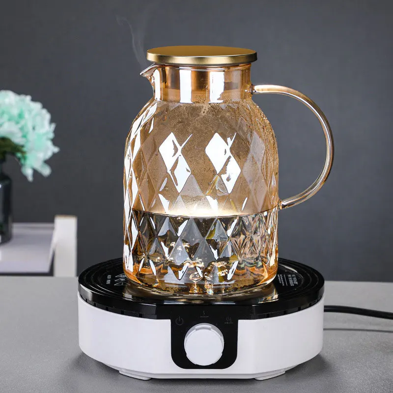 Tetera de borosilicato de 1.8L