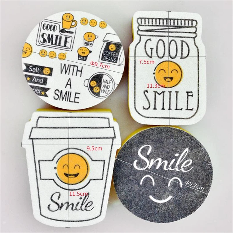 Set de 4 esponjas Smile