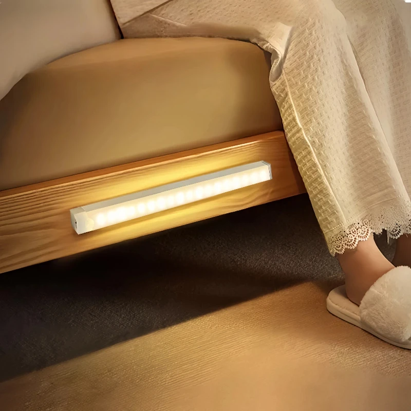 Luz led con sensor blanca