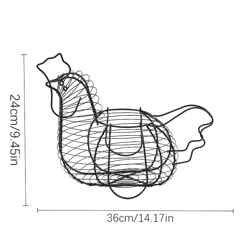 Bandeja de huevo en forma de gallina