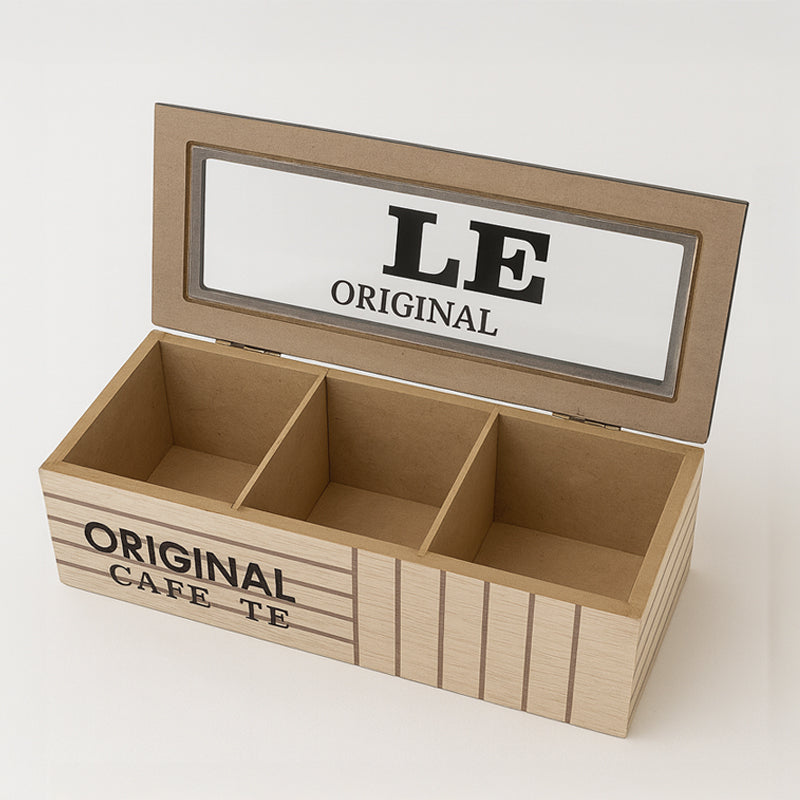 Caja organizador de Té de Madera