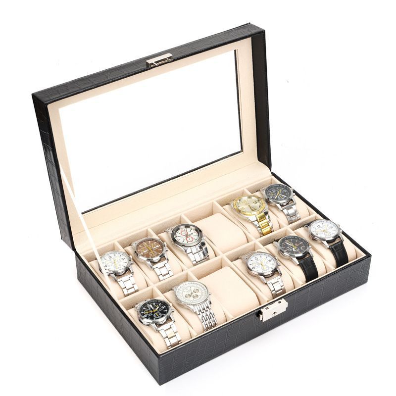Organizador de relojes de 12 compartimentos