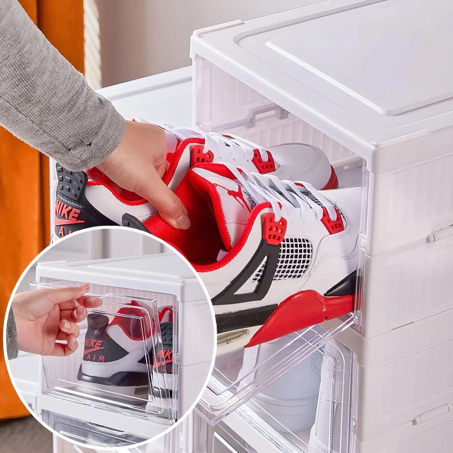 Zapatero plegable de 6 niveles