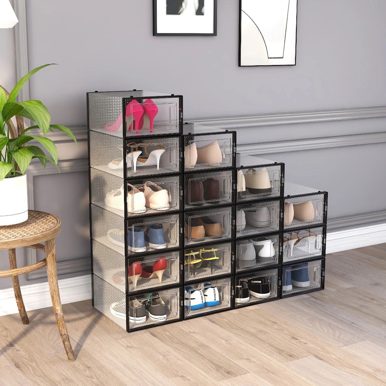 Caja para zapato set de 12
